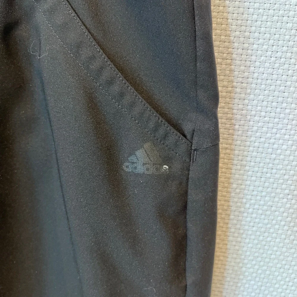 Adidas Mens Black Golf Shorts Performance‎ Flat Front Size 32